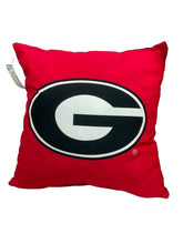 Load image into Gallery viewer, red UGA georgia pillow
