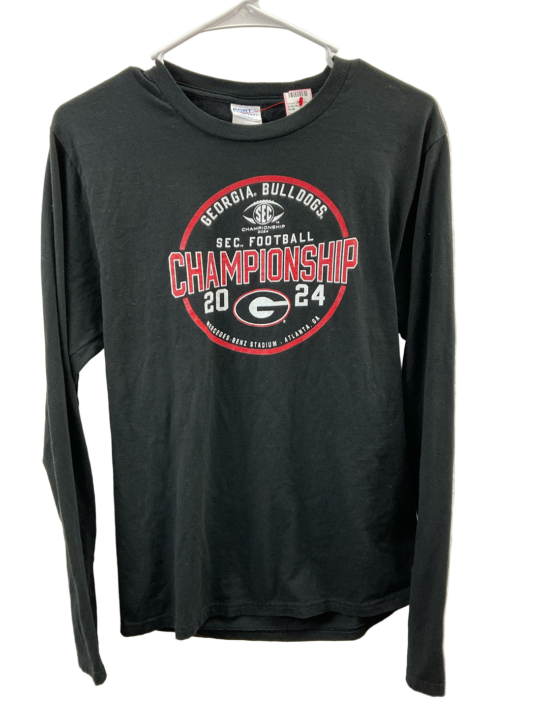 Size S Port Georgia Bulldogs Long Sleeve Tee