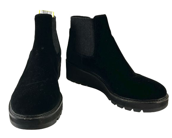 Size 7.5 Eileen Fisher Velvet Ankle Boots