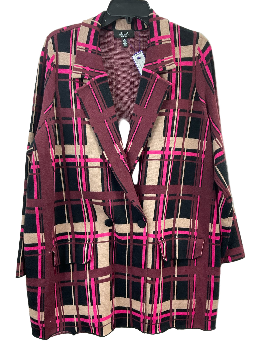 Size 1X Ella Sweater Knit Blazer