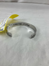 Load image into Gallery viewer, bracelet silv bangle w blk wave
