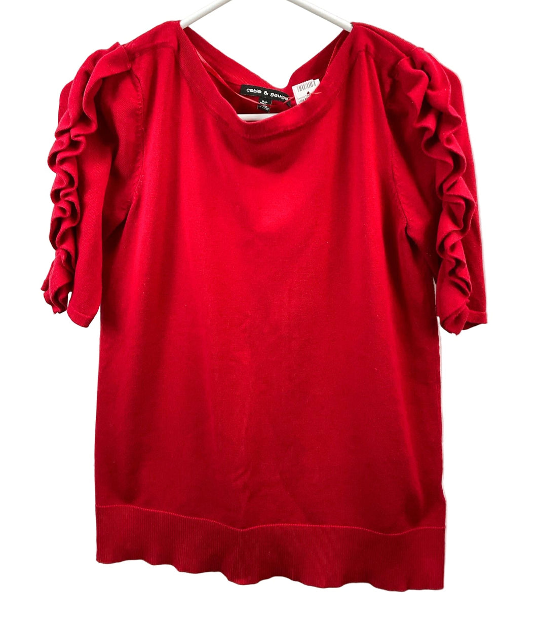 Size S Cable & Gauge Sweater