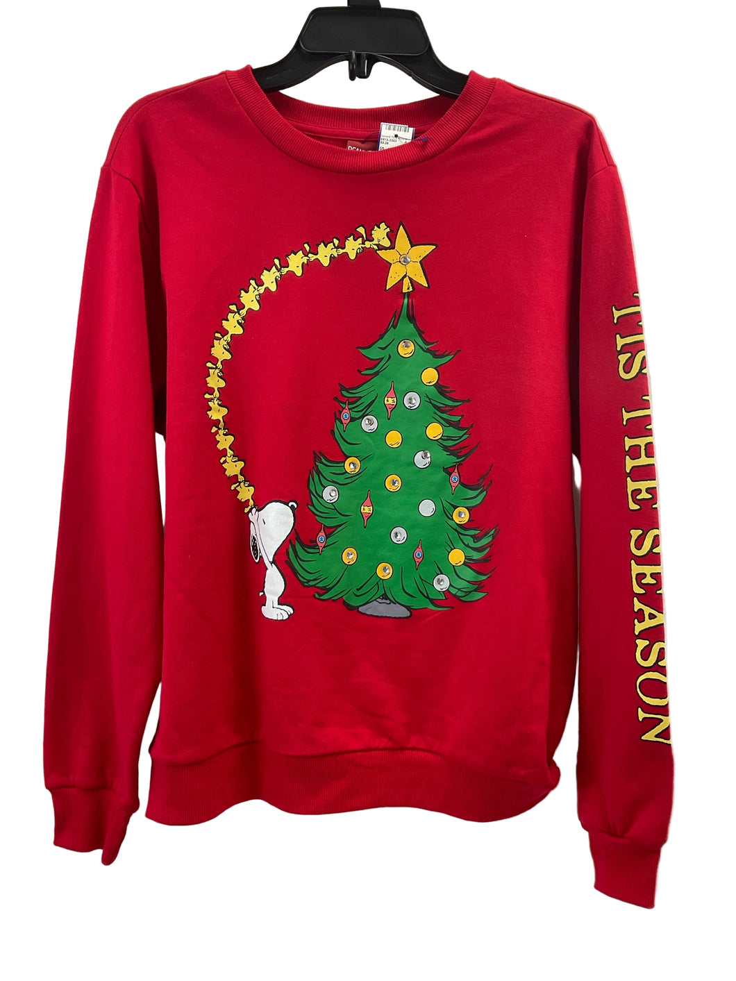 Size L Peanuts Christmas Crew-neck