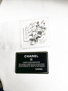 Preowned Chanel Chocolate Bar Coco Mark Caviar Handbag